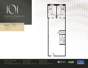 101 University Blvd, Denver, CO for lease Floor Plan- Image 1 of 1