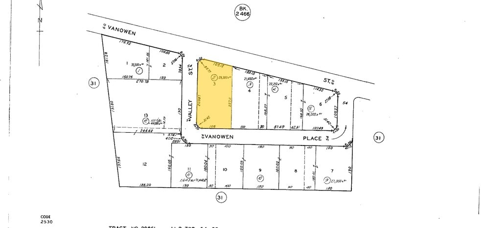 4209 Vanowen Pl, Burbank, CA for lease - Plat Map - Image 2 of 5