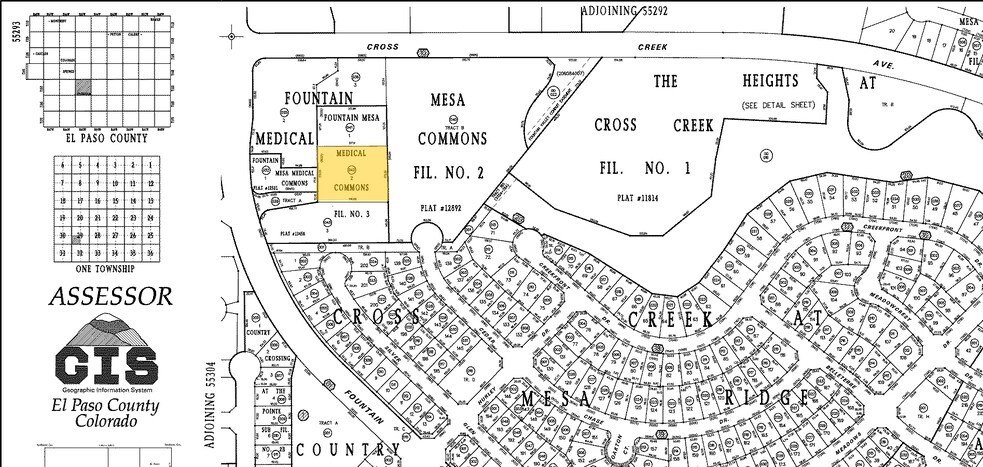 8025-8031 Fountain Mesa Rd, Fountain, CO à vendre - Plan cadastral - Image 3 de 3