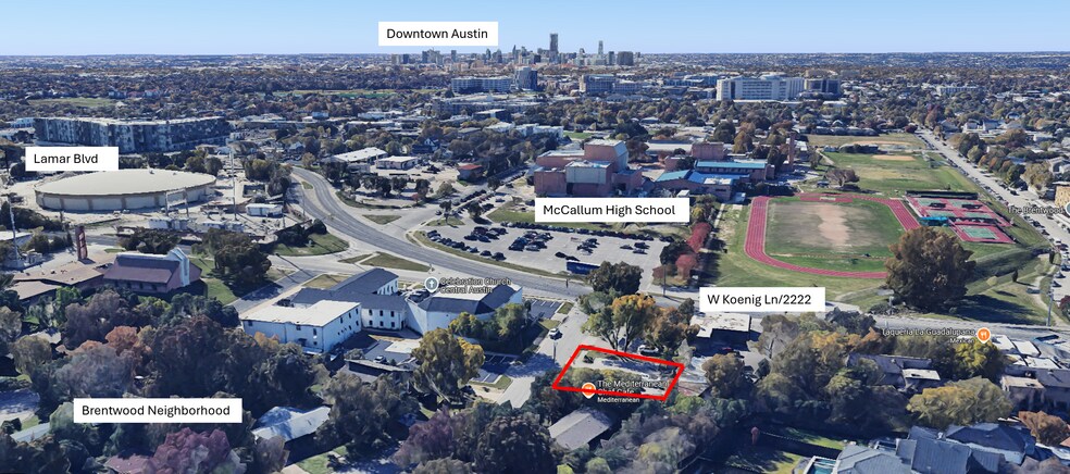 5908 Aurora Dr, Austin, TX à vendre - Aérien - Image 2 de 6