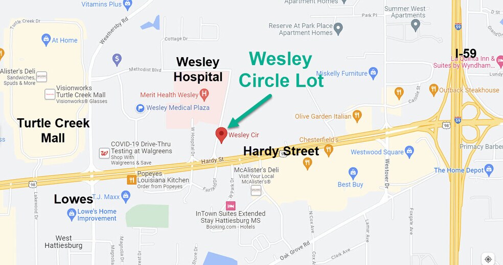 0 Wesley Cir, Hattiesburg, MS à vendre - Aérien - Image 2 de 4