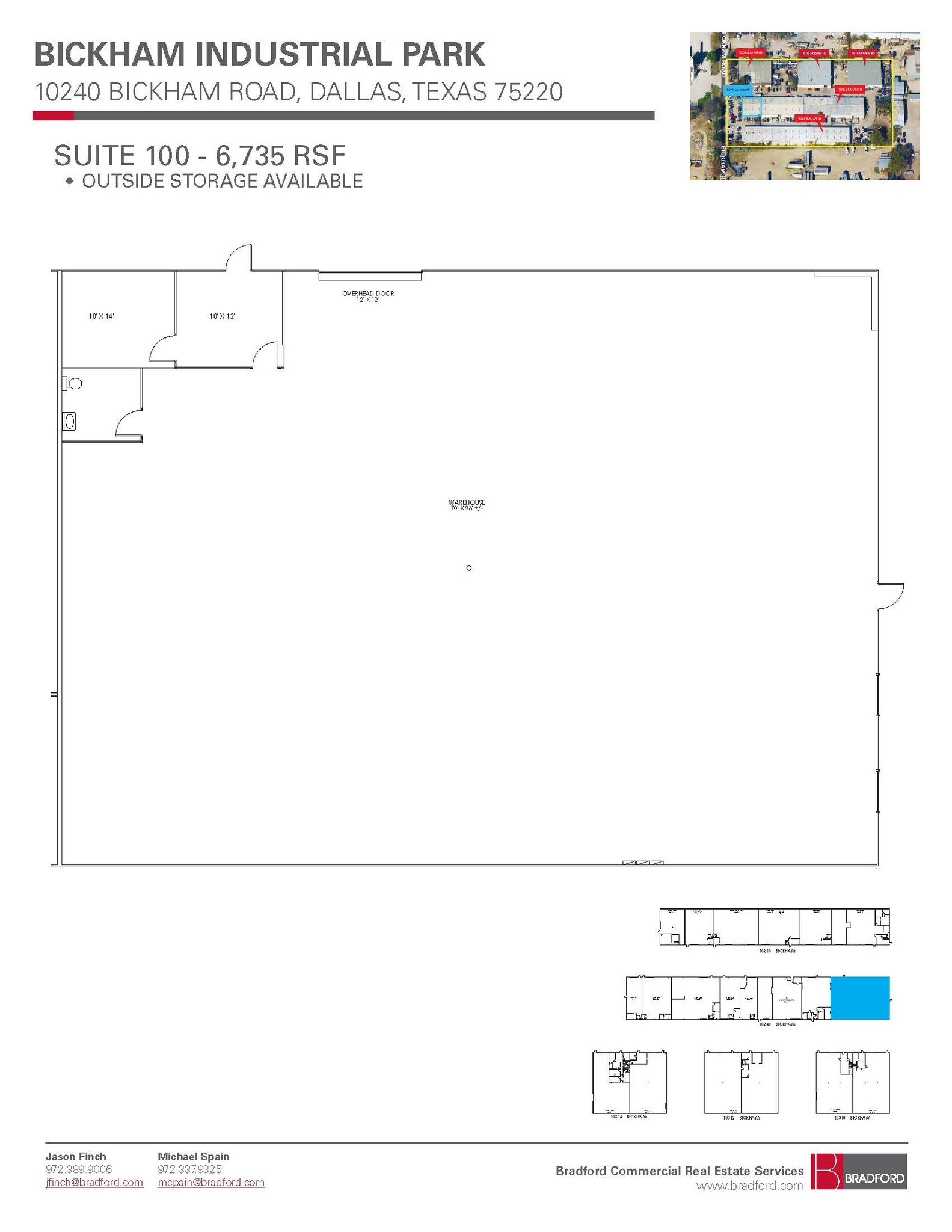 10312 Bickham Rd, Dallas, TX for lease Floor Plan- Image 1 of 1