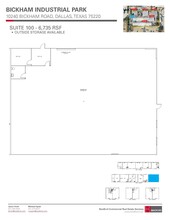 10312 Bickham Rd, Dallas, TX for lease Floor Plan- Image 1 of 1