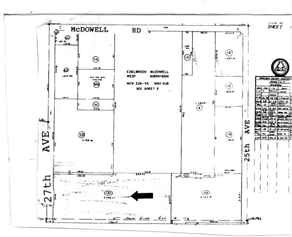 1305 N 27th Ave, Phoenix, AZ for lease - Plat Map - Image 3 of 4