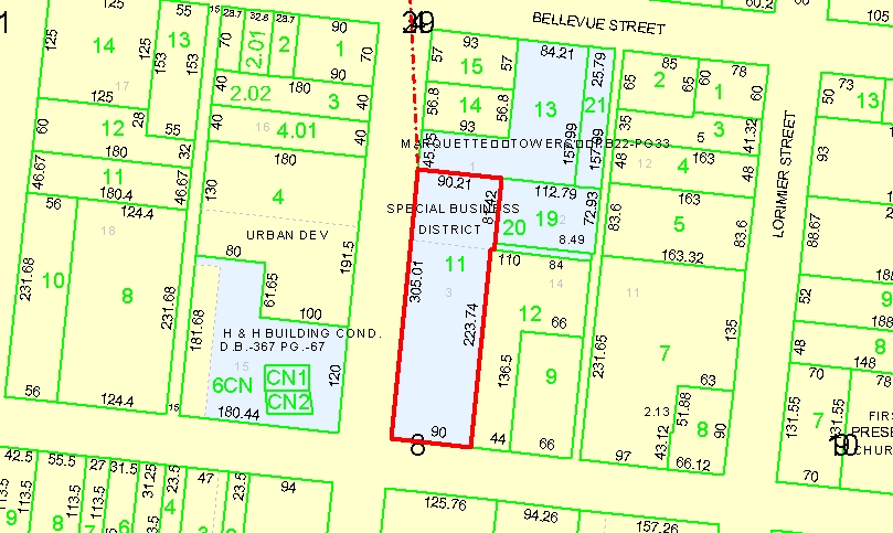 338 Broadway St, Cape Girardeau, MO for lease - Plat Map - Image 3 of 3