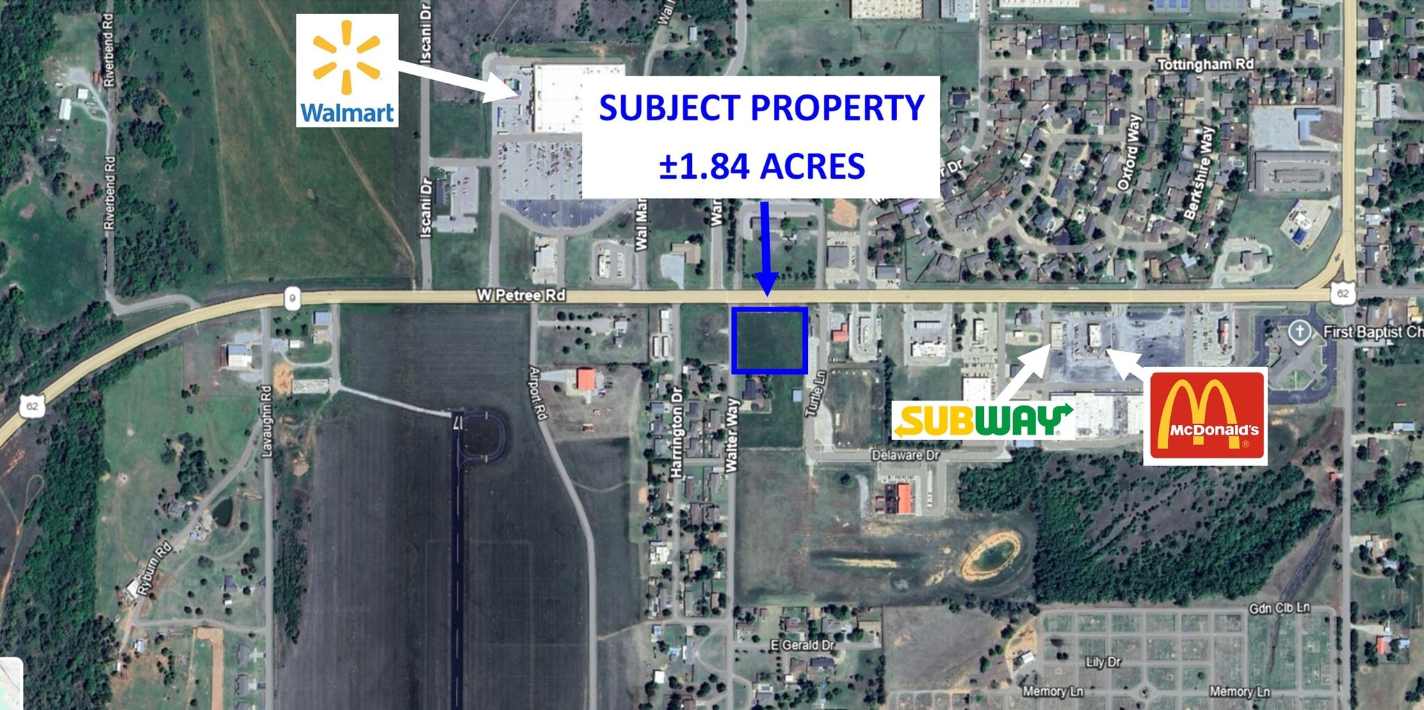 1.84 acres on US-62 and Walter way, Anadarko, OK for sale Primary Photo- Image 1 of 2
