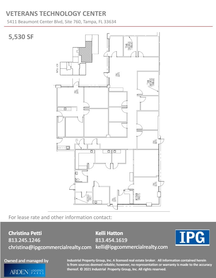 5402-5460 Beaumont Center Blvd, Tampa, FL à louer Plan d  tage- Image 1 de 1