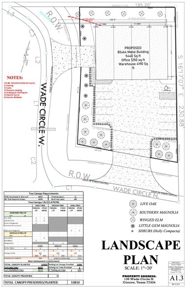 139 Wade Cir W, Conroe, TX à vendre - Plan de site - Image 2 de 2