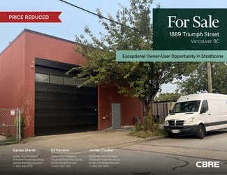 Plus de détails pour 1889 Triumph St, Vancouver, BC - Industriel à vendre