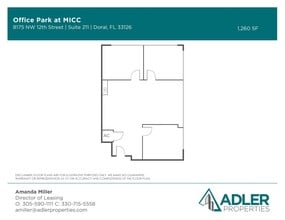 1200 NW 78th Ave, Doral, FL à louer Plan d’étage- Image 1 de 1