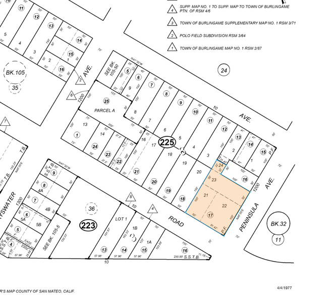 2 Park Rd, Burlingame, CA à vendre - Plan cadastral - Image 3 de 3