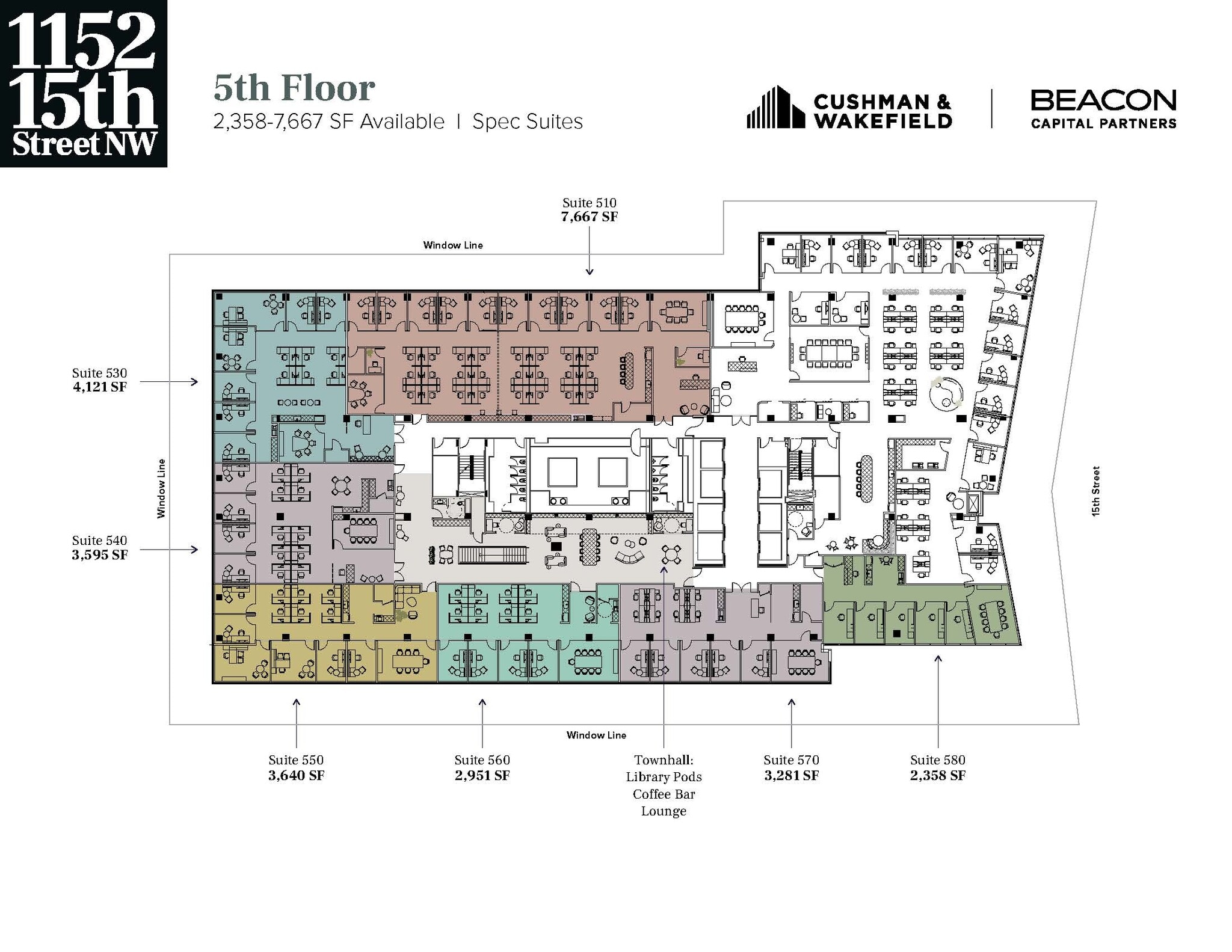 1152 15th St NW, Washington, DC à louer Plan d’étage- Image 1 de 4
