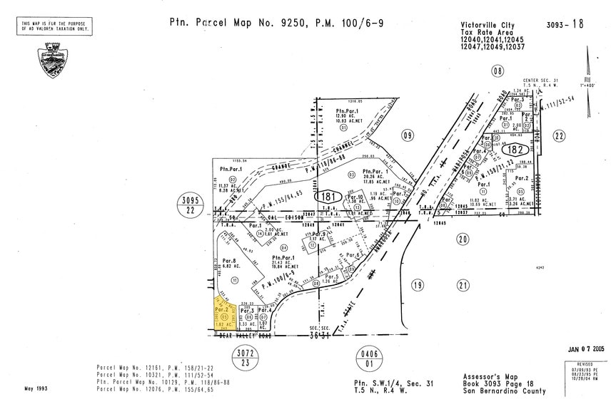 14350 Bear Valley Rd, Victorville, CA for sale - Plat Map - Image 2 of 2