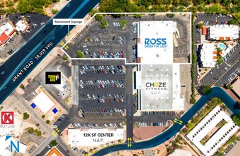 5550 E Grant Rd, Tucson, AZ - AERIAL map view - Image1