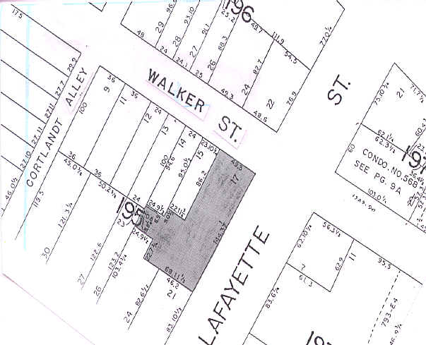 96-104 Lafayette St, New York, NY for lease - Plat Map - Image 2 of 5