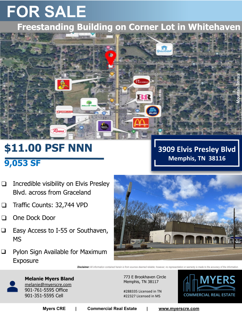 3909 Elvis Presley Blvd, Memphis, TN for lease Building Photo- Image 1 of 1