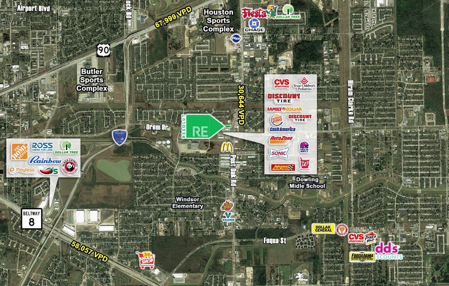 13602 S Post Oak Rd, Houston, TX for lease - Site Plan - Image 3 of 3