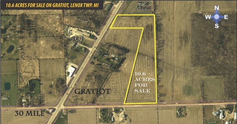 Gratiot Ave, Lenox Township, MI à vendre - Aérien - Image 1 de 1