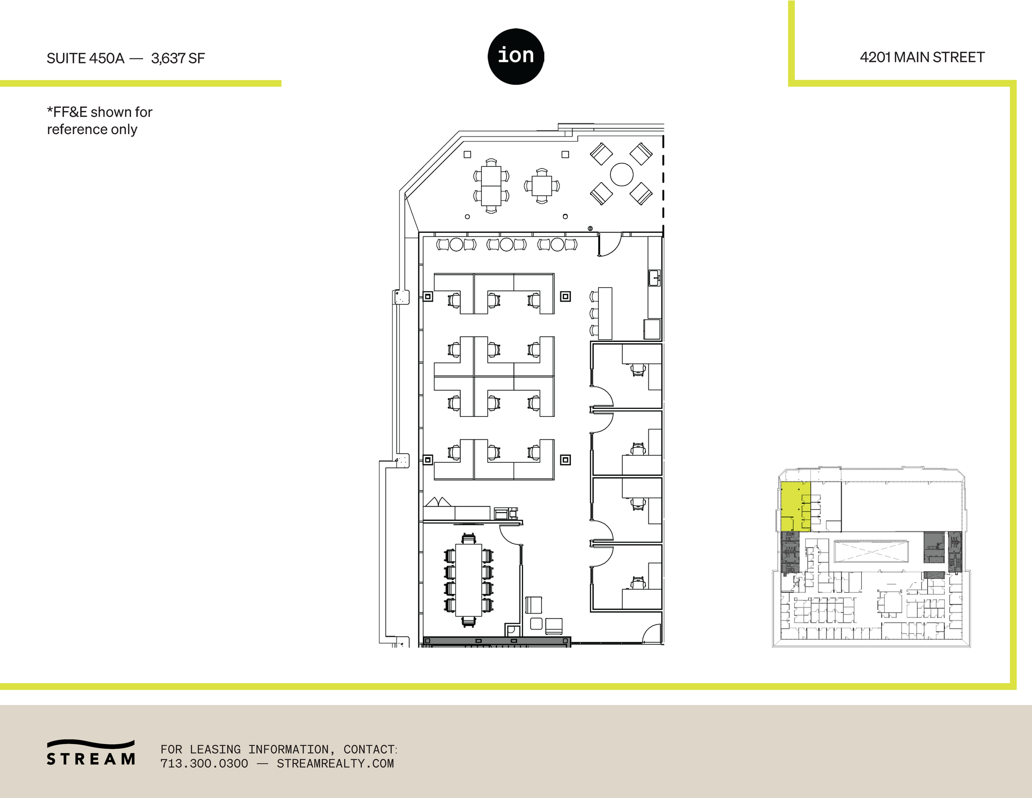 4201 Main St, Houston, TX for lease Floor Plan- Image 1 of 2