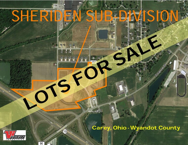 Sheriden Dr, Carey, OH à vendre - Aérien - Image 1 de 4