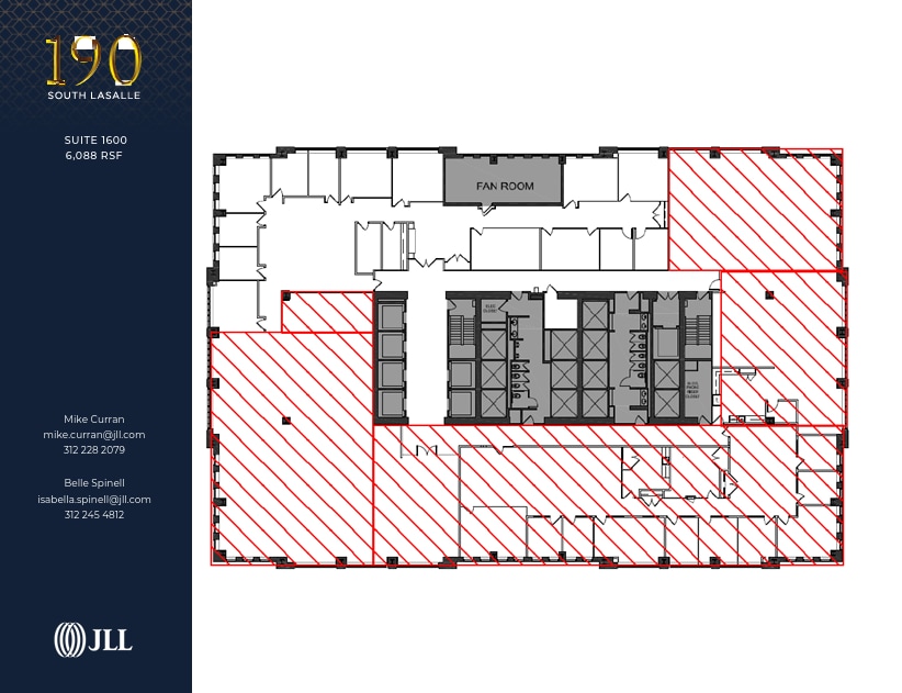 190 S La Salle St, Chicago, IL à louer Plan d’étage- Image 1 de 1