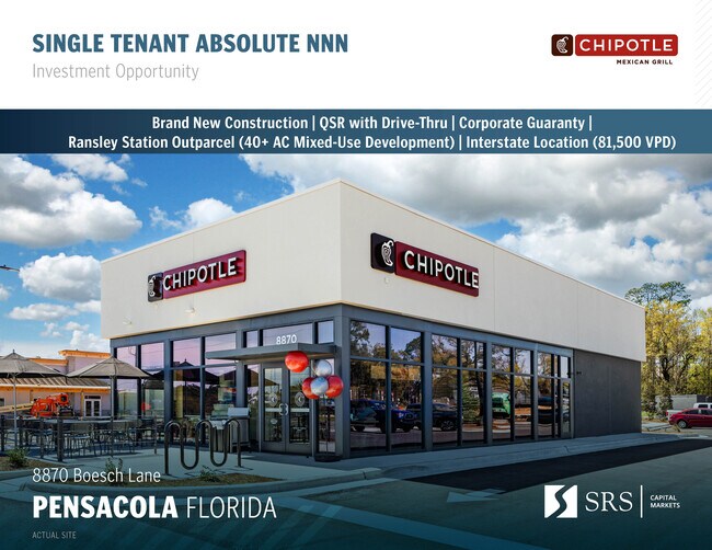 Plus de détails pour 8870 Boesch Ln, Pensacola, FL - Commerce de détail à vendre