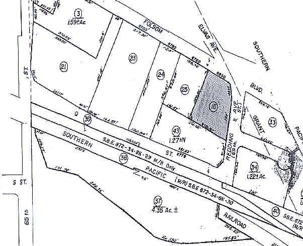 6800 Folsom Blvd, Sacramento, CA for lease - Plat Map - Image 2 of 8