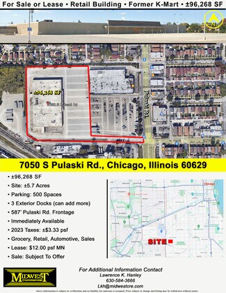 More details for 7050 S Pulaski Rd, Chicago, IL - Retail for Sale