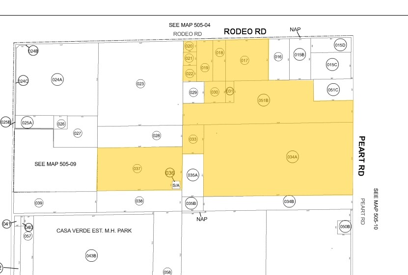 SW Rodeo Rd & Peart Rd, Casa Grande, AZ à vendre - Plan cadastral - Image 3 de 3
