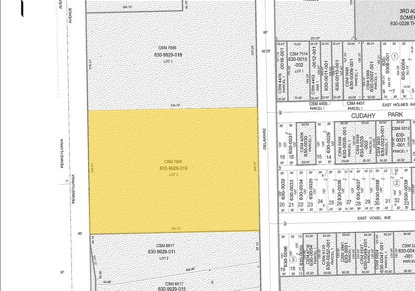 5030 S Pennsylvania Ave, Cudahy, WI à vendre - Plan cadastral - Image 2 de 3