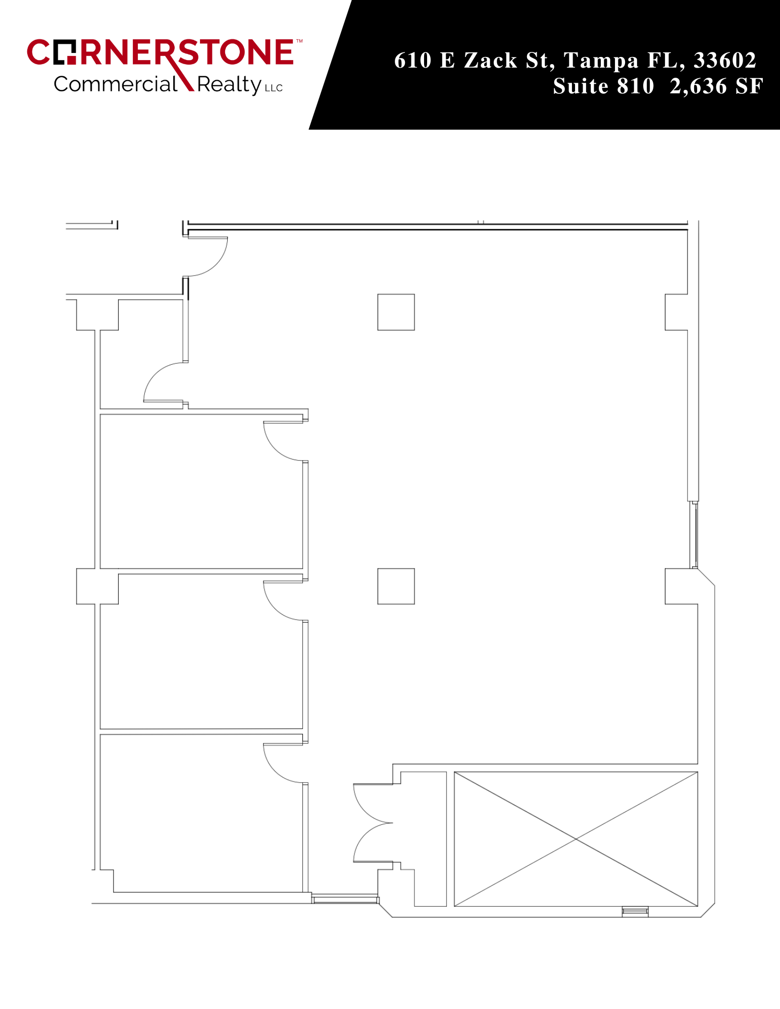 610 E Zack St, Tampa, FL for lease Floor Plan- Image 1 of 1