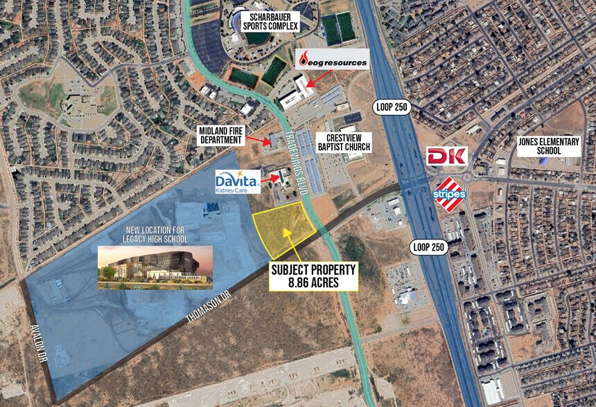 203 Tradewinds Boulevard, Midland, TX à vendre - Photo du bâtiment - Image 1 de 2