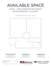 1305 Remington Rd, Schaumburg, IL for lease Floor Plan- Image 1 of 2