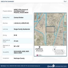 Missouri Ave, Phoenix, AZ - AERIAL map view
