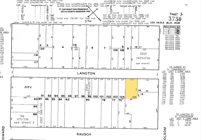 80 Langton St, San Francisco, CA à louer - Plan cadastral - Image 2 de 25