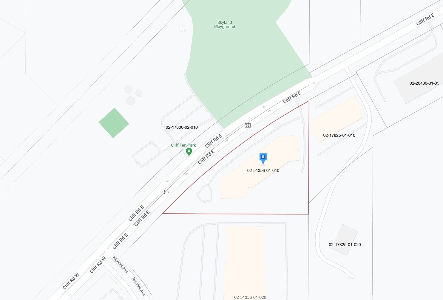 151 Cliff Rd E, Burnsville, MN for lease Plat Map- Image 1 of 6