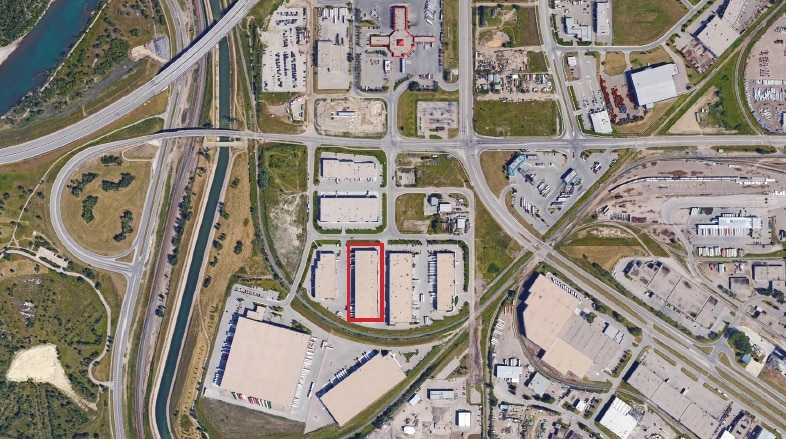 2355 52nd Ave SE, Calgary, AB for lease - Aerial - Image 2 of 8