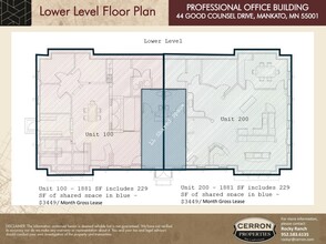 44 Good Counsel Dr, Mankato, MN for lease Typical Floor Plan- Image 1 of 1