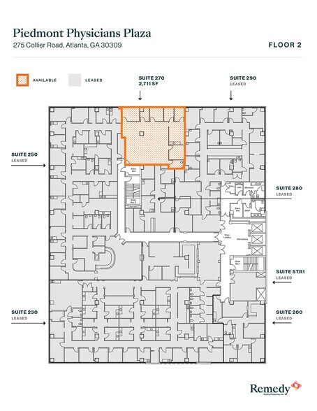 275 Collier Rd NW, Atlanta, GA à louer - Plan d’étage - Image 2 de 2