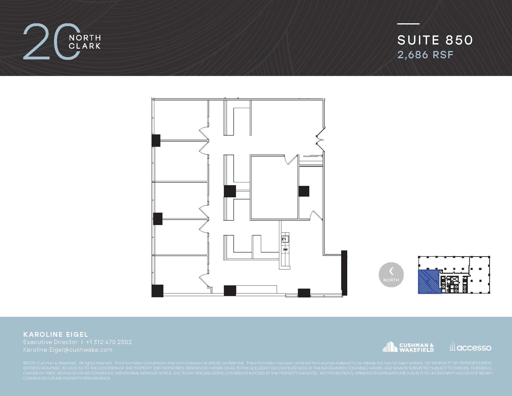 20 N Clark St, Chicago, IL for lease Floor Plan- Image 1 of 1