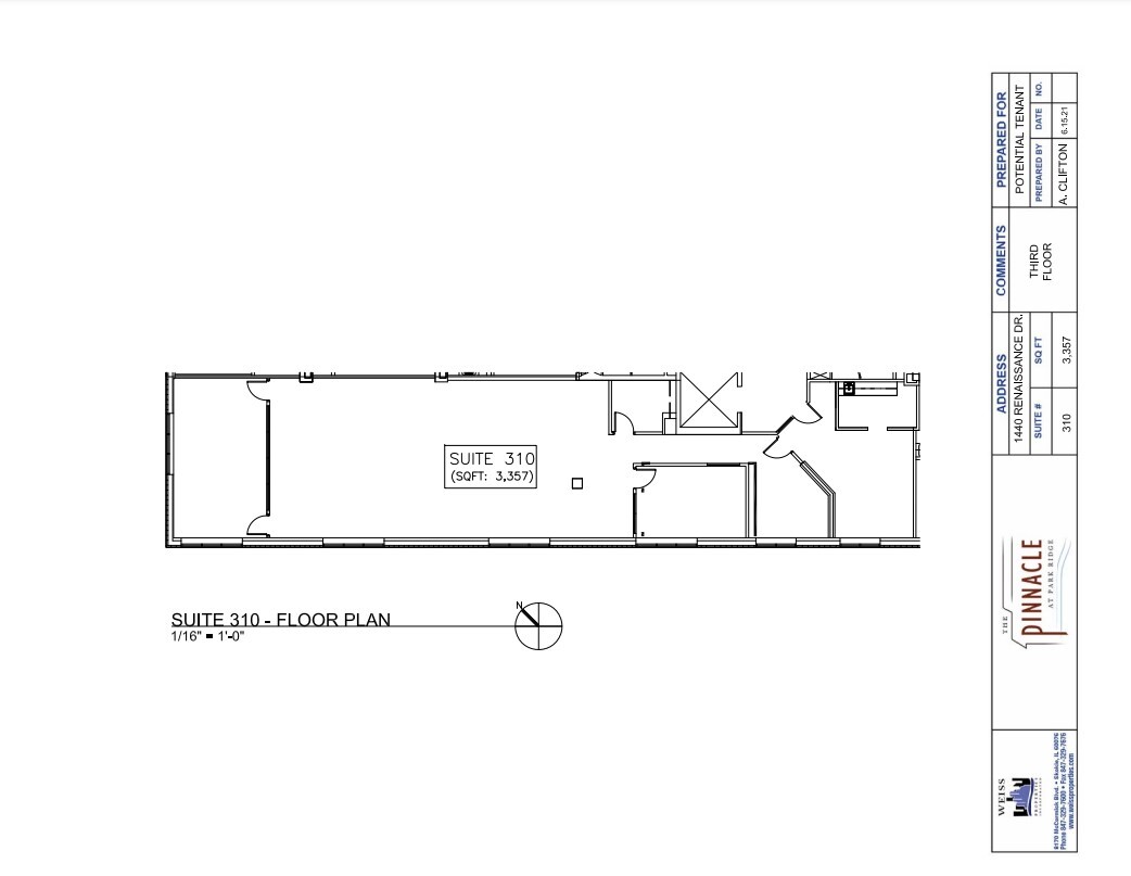 1440 Renaissance Dr, Park Ridge, IL à louer Plan d  tage- Image 1 de 4