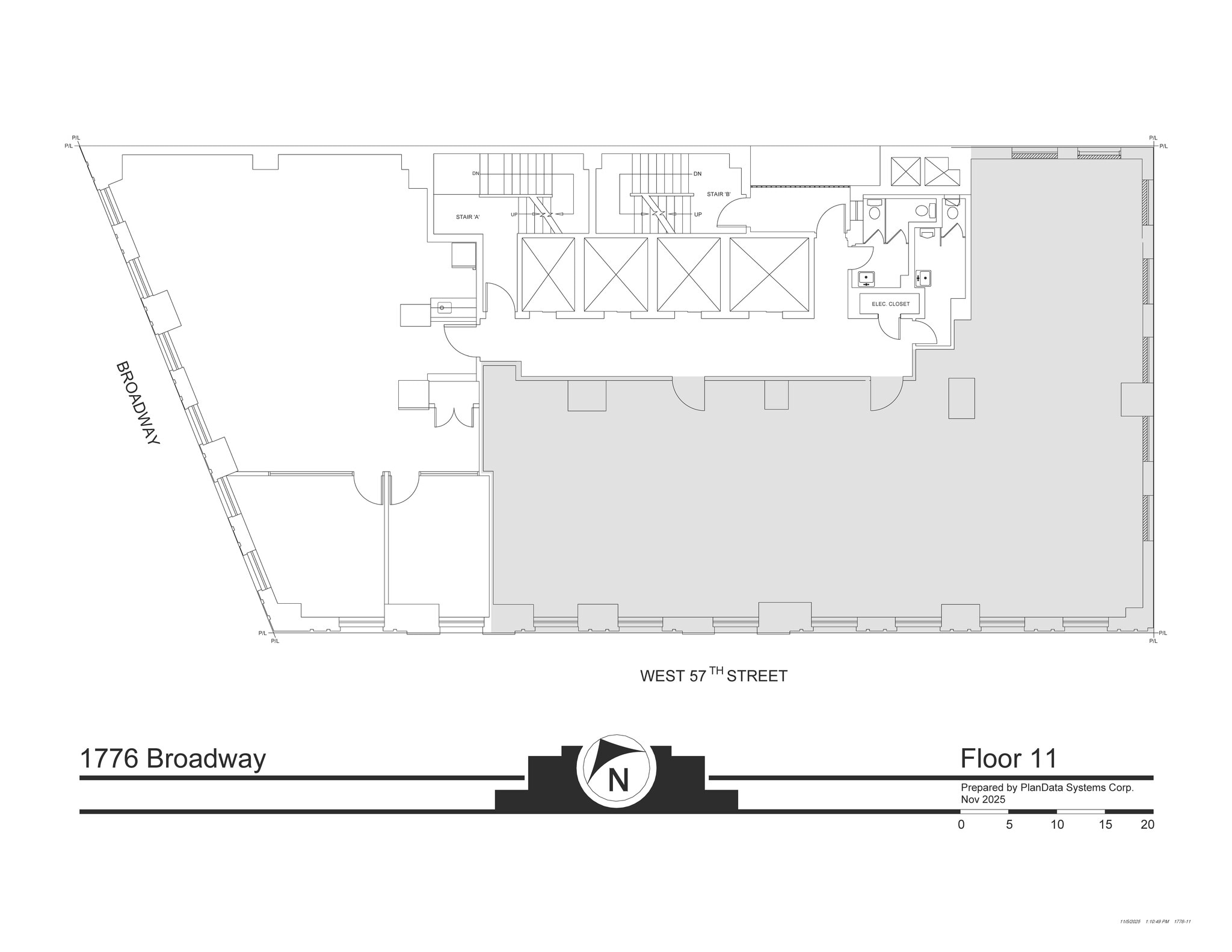 1776 Broadway, New York, NY for lease Floor Plan- Image 1 of 7
