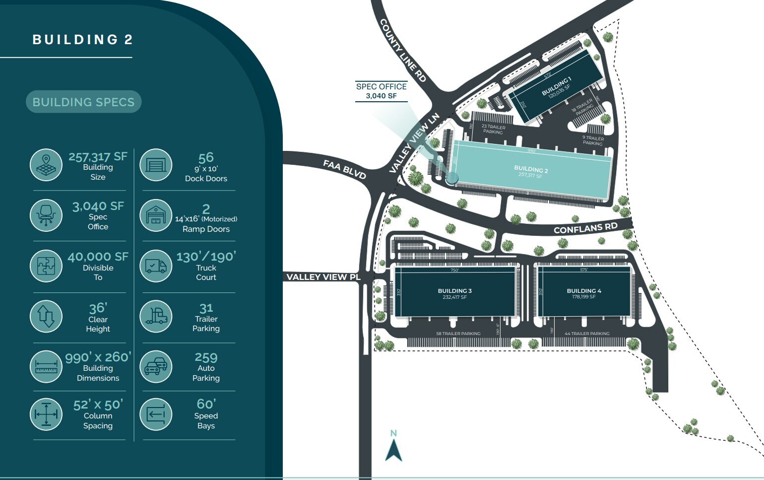 1503 Valley View Ln, Irving, TX à louer Plan de site- Image 1 de 9