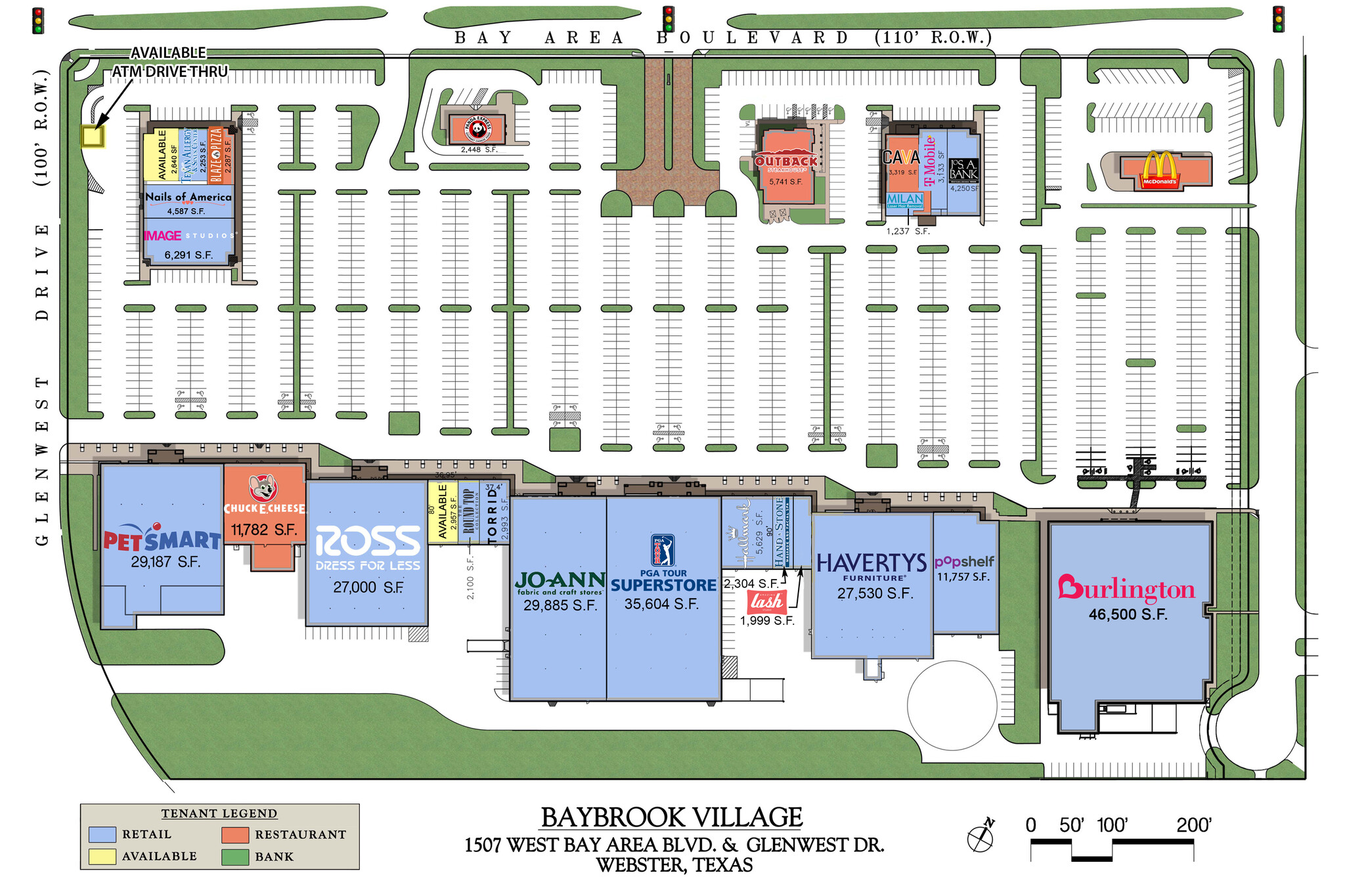 1501-1549 W Bay Area Blvd, Webster, TX for lease Site Plan- Image 1 of 1