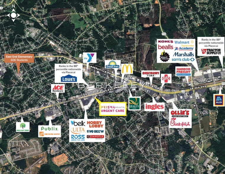 6043 Calhoun Memorial Hwy, Easley, SC for sale - Building Photo - Image 2 of 3