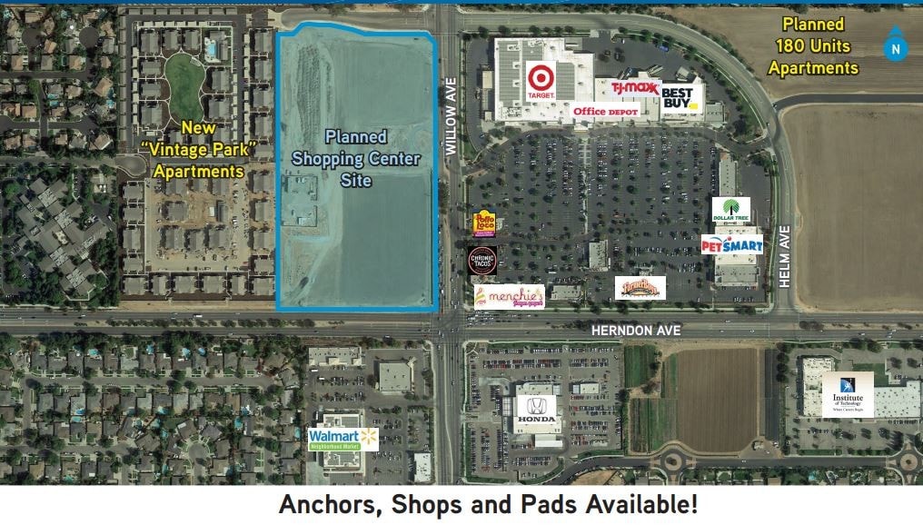 NWC Willow Ave & Herndon Ave, Clovis, CA à vendre Photo du bâtiment- Image 1 de 3