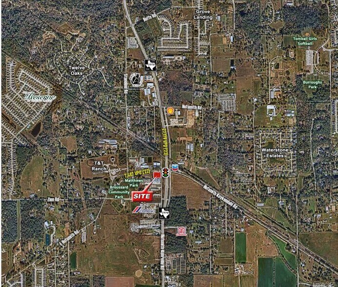 24521 Hufsmith-Kohrville Rd, Tomball, TX à vendre - Aérien - Image 2 de 2