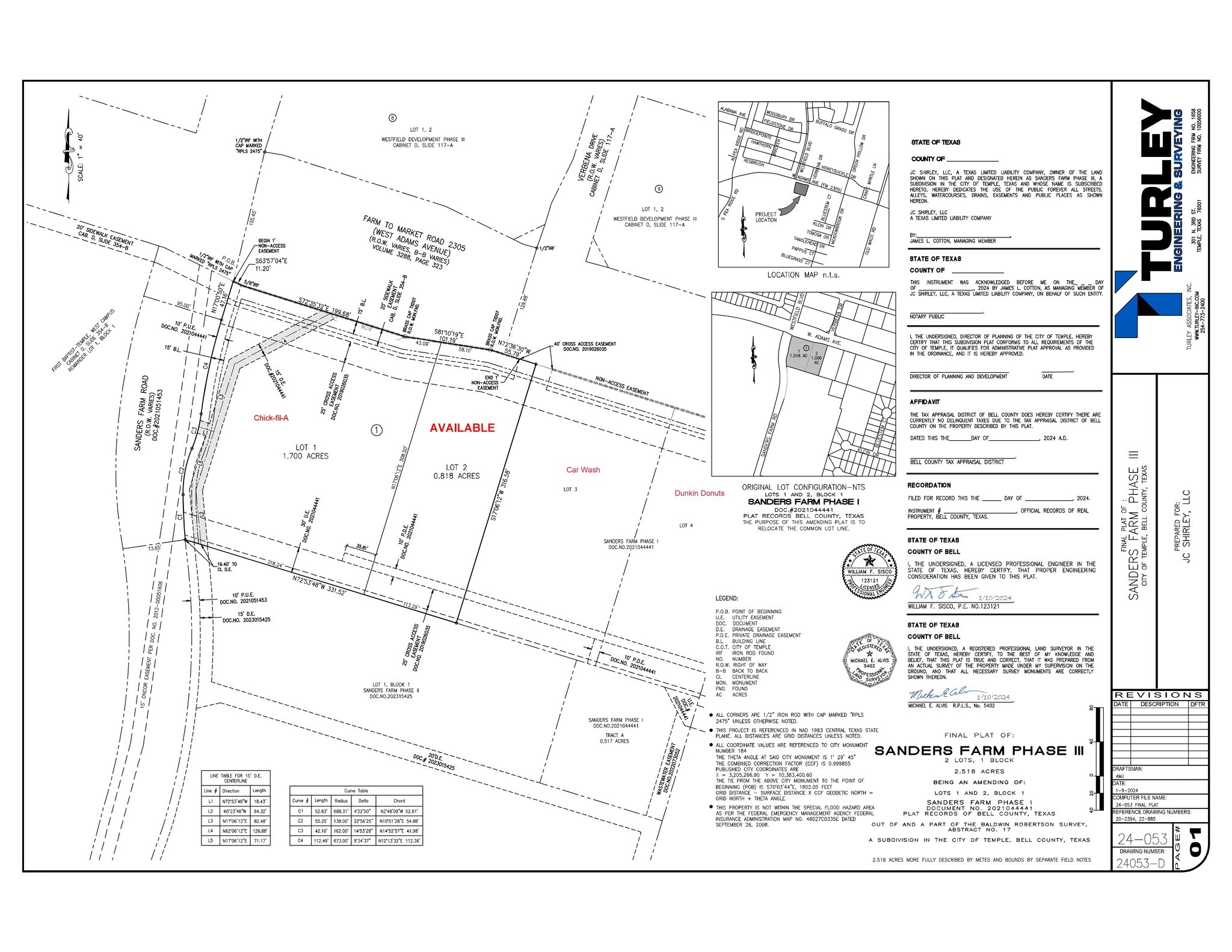 7511 Adams Ave, Temple, TX à louer Plan de site- Image 1 de 4