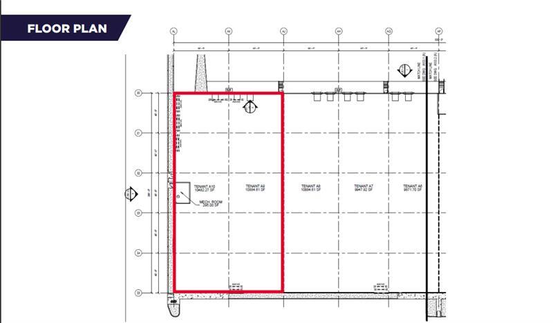 10406-10442 184 St NW, Edmonton, AB for lease Floor Plan- Image 1 of 1