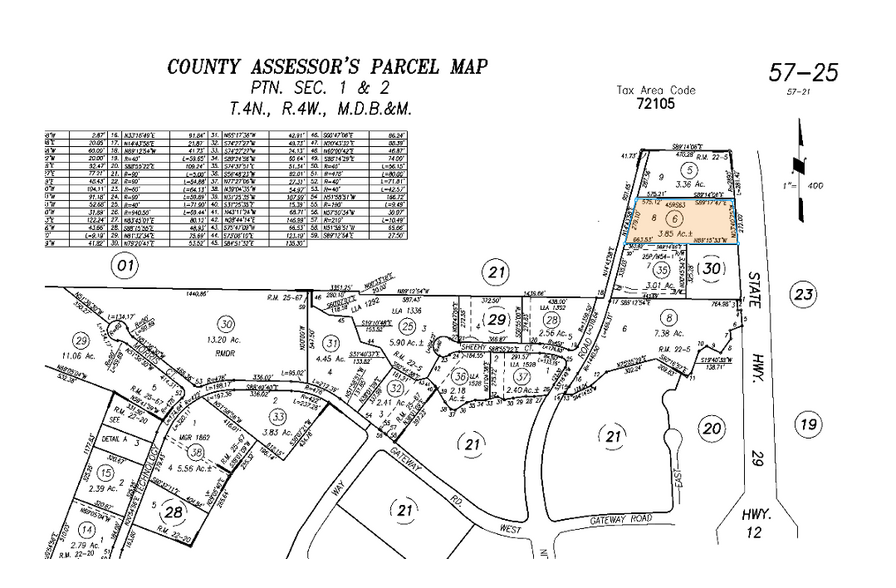 370 Devlin Rd, Napa, CA for lease - Plat Map - Image 2 of 3